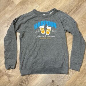 Lane Seven Grey Harpoon Brewery Octoberfest Sweatshirt size L